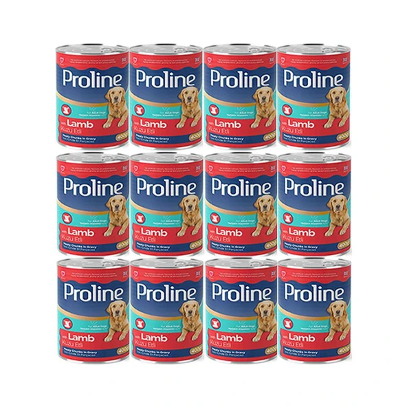 Pro line Kuzu Etli Yetişkin Köpek Konservesi 400 Gr 12 Adet