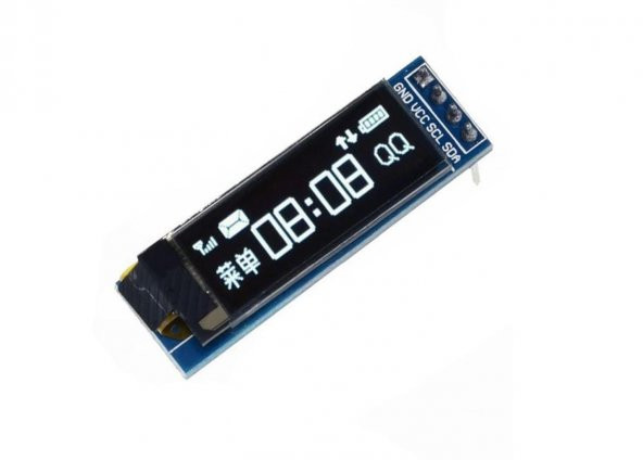 128x32 Oled Lcd Ekran 0.91 Inch SSD1306 Beyaz(Arduino Uyumlu)