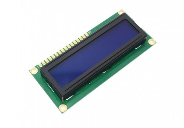 2x16 LCD Ekran - Mavi Üzerine Beyaz
