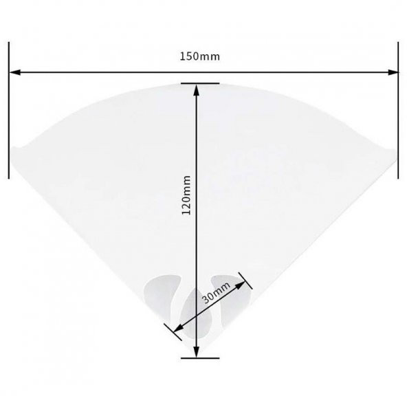 10 Adet Tek Kullanımlık Kağıt Süzgeç - Resim 3