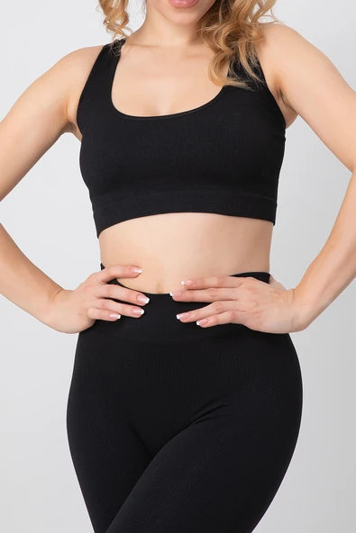 DoReMi Seamless Fitilli Çapraz Kalın Askılı Spor Sütyen ürün görseli