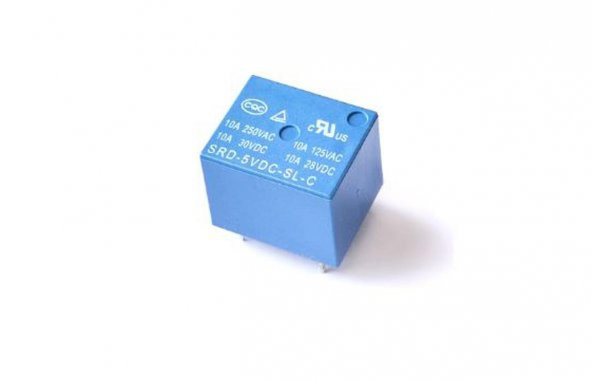 Röle 5VDC 250v 10A 5 Pin SRD SL C RELAY Mavi