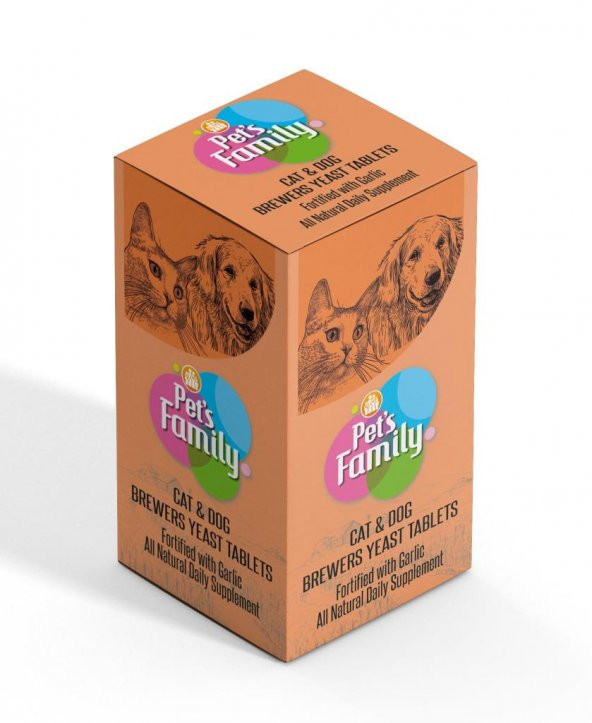 Köpek Tüy Geliştirici Tablet Brewers Pet&#39s Family 75 Adet