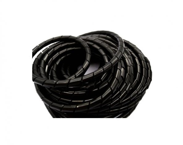5 Metre Kablo Toplama Spirali Siyah(6mm)
