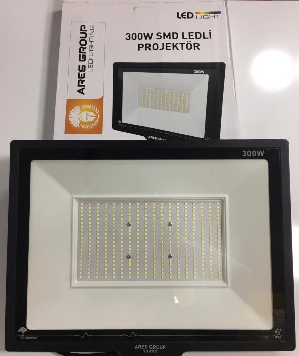 LED LİGHTİNG 300 Watt 27000 Lümen Beyaz Işık SMD Ledli Projektör ( IP66 )