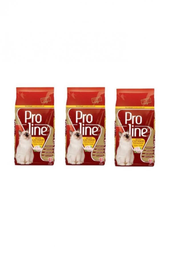 Proline 3x1,5 kg Tavuklu Yavru Kedi Maması