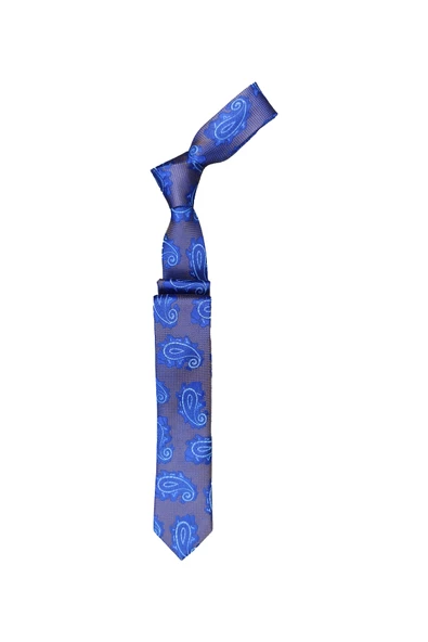 Cengiz İnler Armürlü Şal Desen Mikrofiber Erkek Kravat Aksesuar - 6