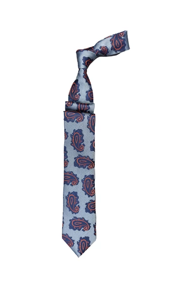 Cengiz İnler Armürlü Şal Desen Mikrofiber Erkek Kravat Aksesuar - 5