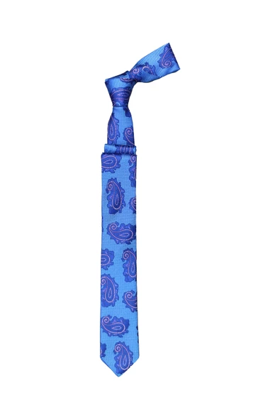 Cengiz İnler Armürlü Şal Desen Mikrofiber Erkek Kravat Aksesuar - 3
