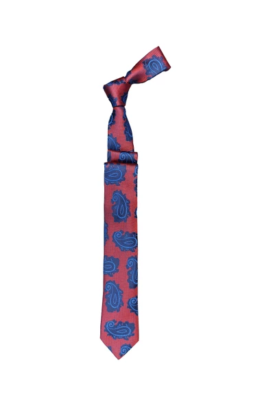 Cengiz İnler Armürlü Şal Desen Mikrofiber Erkek Kravat Aksesuar - 4