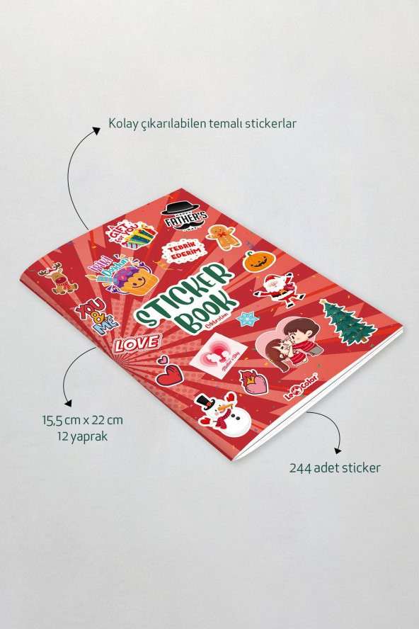Sticker Book Kutlama Özel Gün Etiket Serisi - 2
