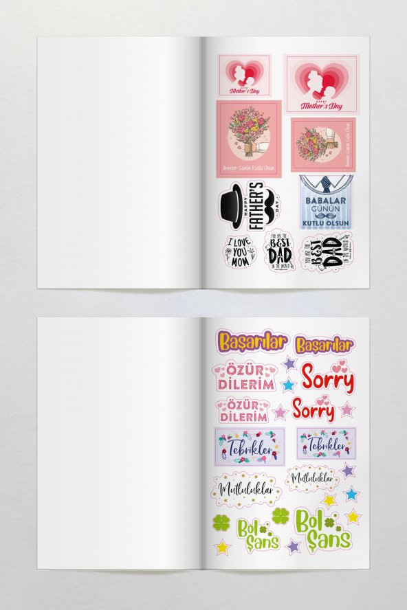 Sticker Book Kutlama Özel Gün Etiket Serisi - 5
