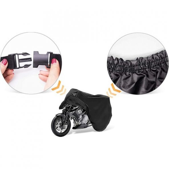 Autoen Yamaha X-Max 250 Iron Max Abs Motosiklet Brandası Motor Brandası Siyah - 4