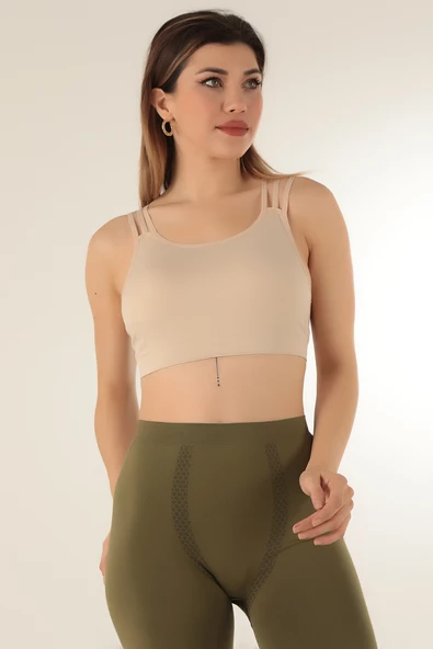 DoReMi Seamless Sırt Askılı Pedli Spor Sütyen - 12