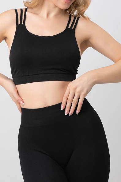DoReMi Seamless Sırt Askılı Pedli Spor Sütyen - 7
