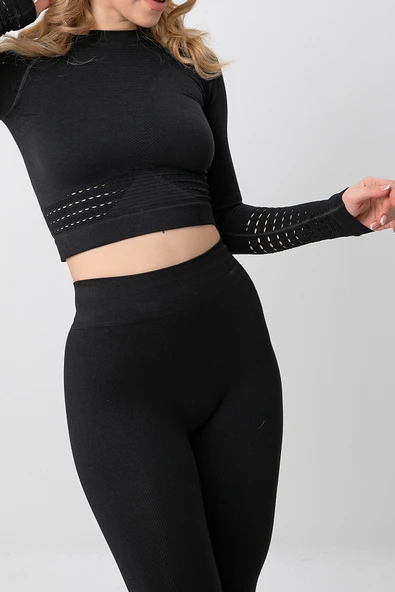 DoReMi Seamless Uzun Kollu Spor Tişört - 11