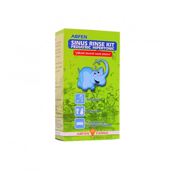 Abfen Sinus Rinse Kit Pediatric Hipertonic Yüksek Hacimli Nazal Yıkama