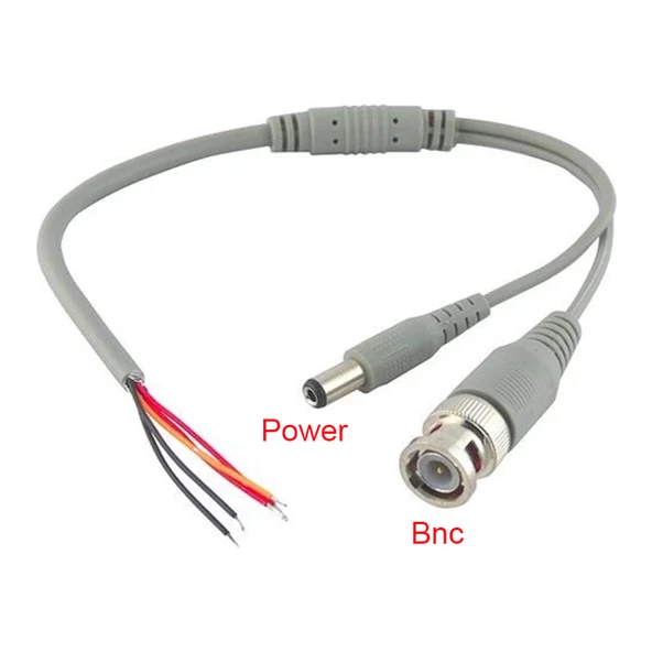 Bnc+Power erkek Jack güvenlik kamera sistemleri için hazır bnc power kablo - 2
