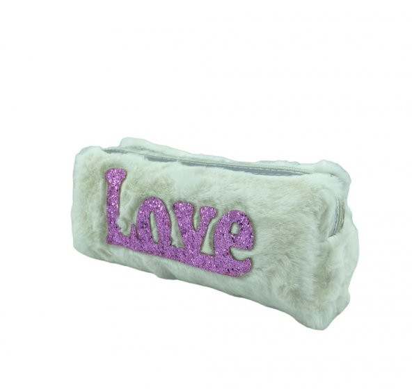 Cem Dolphin Peluş Kalem Çantası PC-580 Beyaz