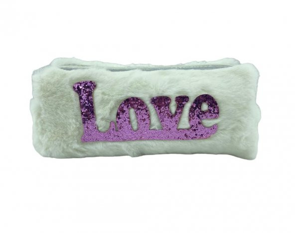 Cem Dolphin Peluş Kalem Çantası PC-580 Beyaz - 3