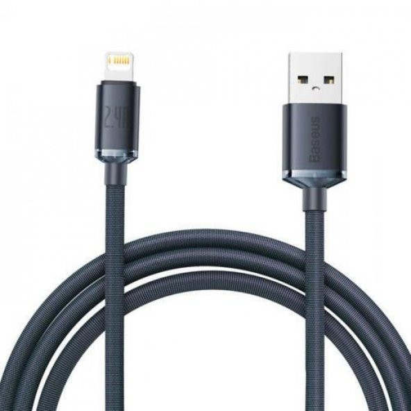 Polham 2 Metre İphone 14, 14 Pro ve 14 Pro Max USB To İphone Lightning Şarj ve Data Kablosu, Örgü Kablo