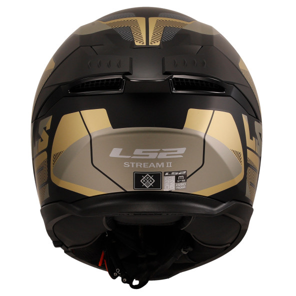 Ls2 Stream 2 Road Kapalı Motosiklet Kaskı Mat Siyah-Gold - 4