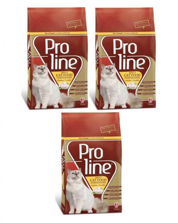 Proline Kedi Mamasi Chicken 500 Gr 3 adet