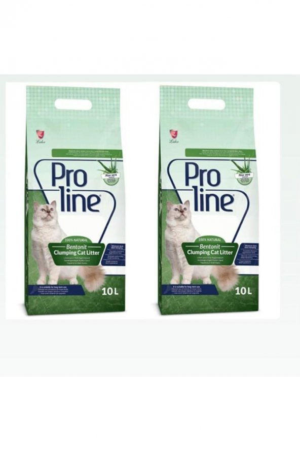 ProLine Aloe Veralı Topaklanan Kedi Kumu 10 LT 2 adet