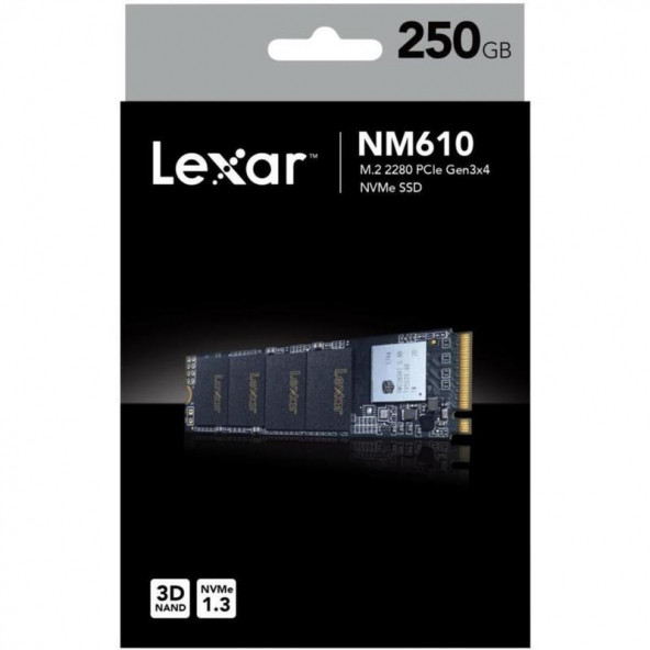 LEXAR 250GB LNM610-250RB PCIE M2 3D 2100/1200 MB