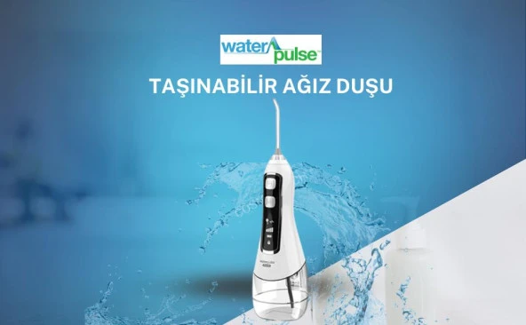 Waterpulse Kablosuz Pro V580 Water Flosser 320ml Taşınabilir Diş/Protez Bakım Ve Ağız Duşu Beyaz