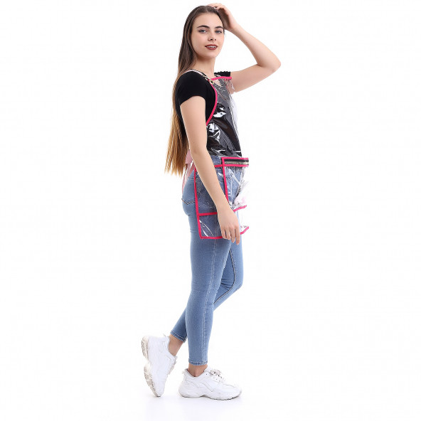 PENUAR BOYA ÖNLÜĞÜ PVC KUMAŞ ŞEFFAF FUŞYA