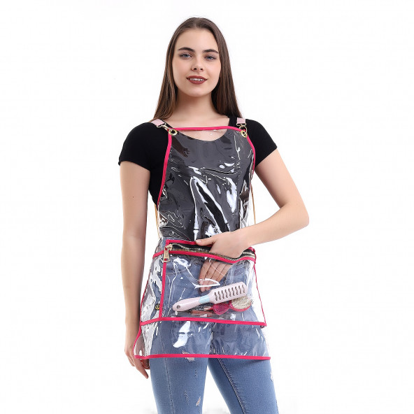 PENUAR BOYA ÖNLÜĞÜ PVC KUMAŞ ŞEFFAF FUŞYA - 3