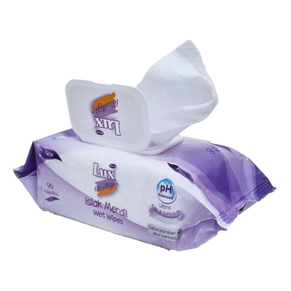 LUX Islak Havlu Mendil 90 Yaprak seçmeli 2  Pk Plastik Kapaklı - 3