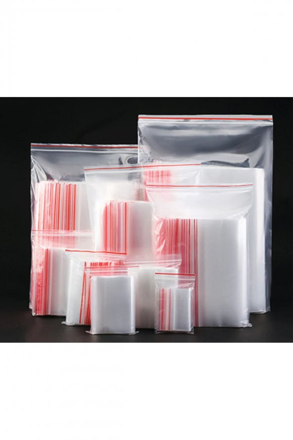 Kilitli Torba Şeffaf Poşet 18x15 cm 100 ad.