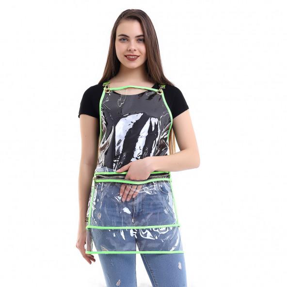 PENUAR BOYA ÖNLÜĞÜ PVC KUMAŞ ŞEFFAF YEŞİL - 2