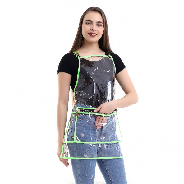 PENUAR BOYA ÖNLÜĞÜ PVC KUMAŞ ŞEFFAF YEŞİL - 4