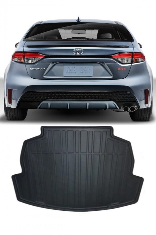 Toyota Corolla Bagaj Havuzu 2019-2023 Özel Üretim Ve Tam Uyumlu Kokusuz 3d Kaucuk 2yıl Garantili - 1