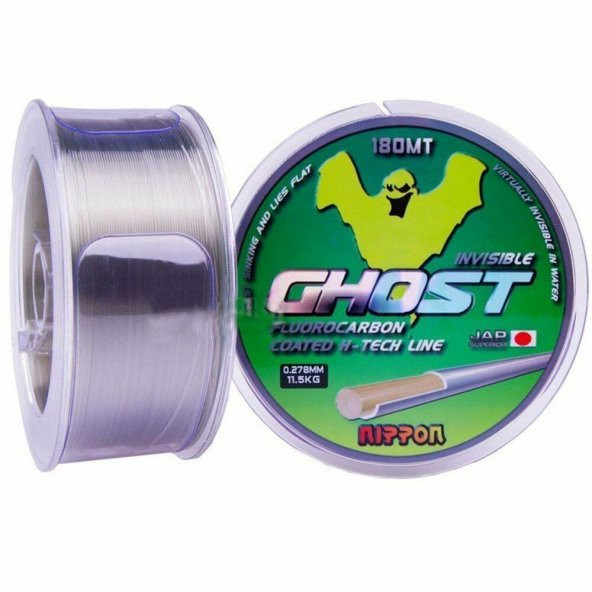 Nippon Ghost 180 mt FluoroCarbon Misina 30-MM  13,7KG - Resim 8