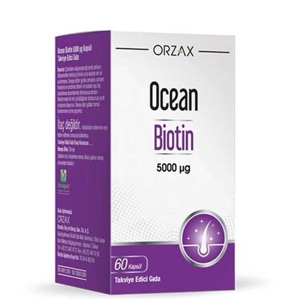 Ocean Biotin 5000 mcg 60 Kapsül ürün görseli 1