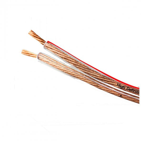 WİNKEL 20Metre 2x1,50mm Hoparlör Ses Sistemi Kablosu Şeffaf