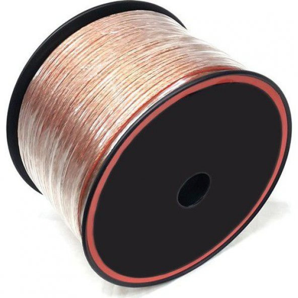 WİNKEL 30Metre 2x1,50mm Hoparlör Ses Sistemi Kablosu Şeffaf - 2