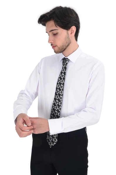 Cengiz İnler Düz Kruvaze Slim Fit Erkek Takım Elbise - 3