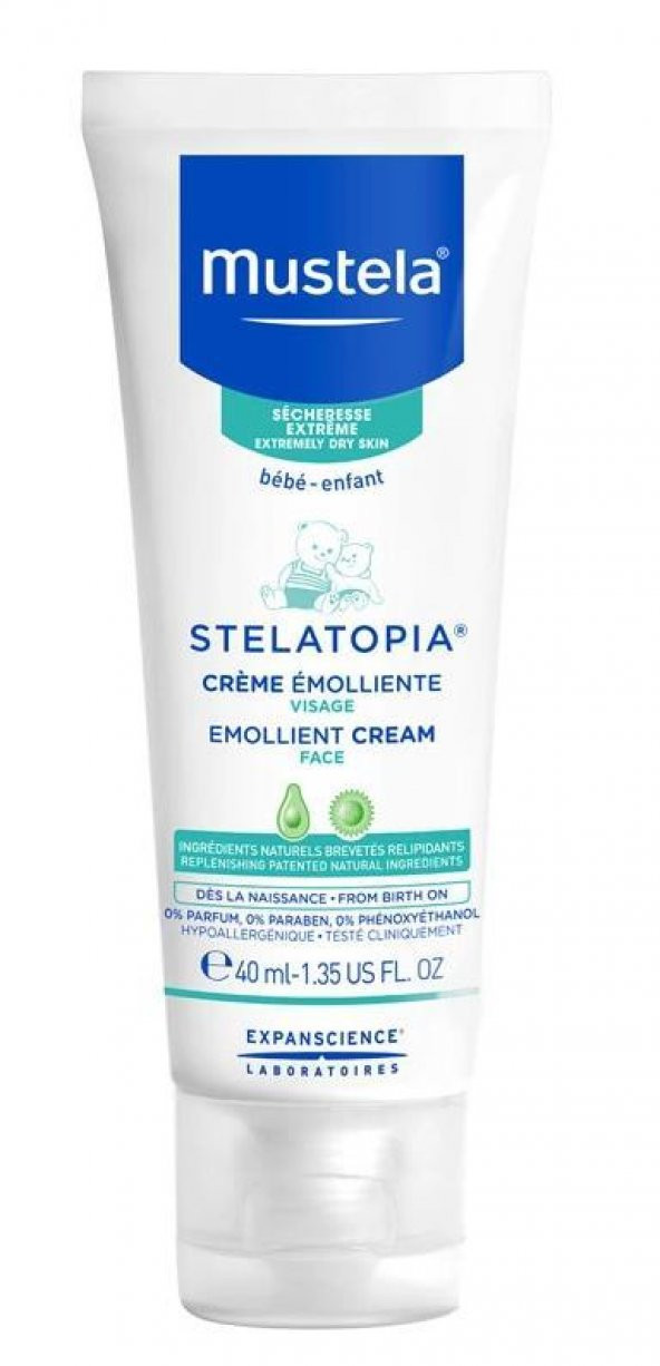 Mustela Stelatopia Emollient Face Cream Yüz Kremi 40 ml