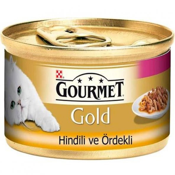 Gourmet Gold Çifte Lezzet Hindi ve Ördekli Kedi Konservesi 85 gr 12 adet