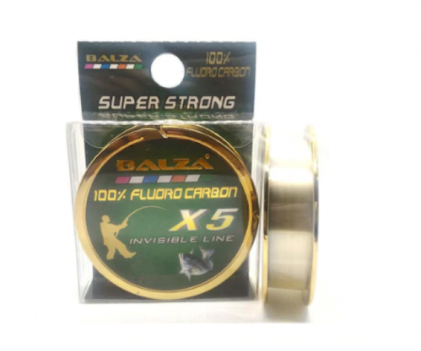 Balza X5 100 Fluora Carbon Süper Strong Olta Misinası 50Mt -0.26mm - 10.10Kg