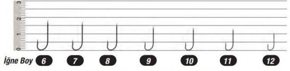 SEA HORSE-1522 SİYAH -2-3-4-5-6-7-8-9-10-11-12-SİYAH ÇELK İĞNE 1 PAKET 20 ADET - 10