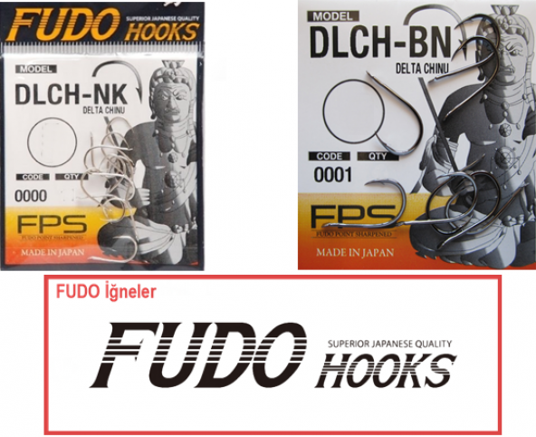 Fudo 0001-0000 DLCH-BN-NK Delta Chinu Tırtıklı Pla Black Nikel İğne