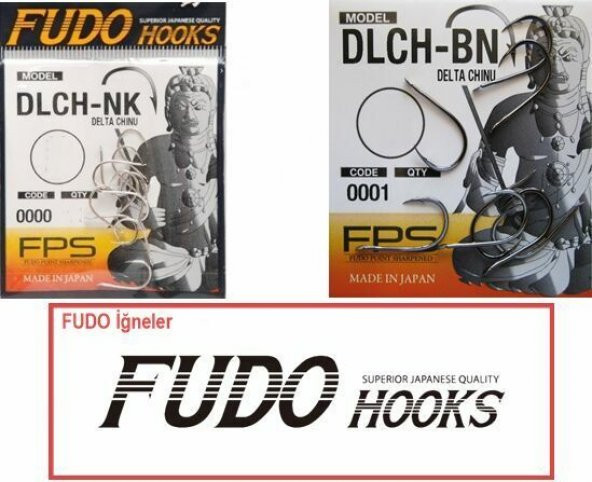 Fudo 0001-0000 DLCH-BN-NK Delta Chinu Tırtıklı Pla Black Nikel İğne - 5