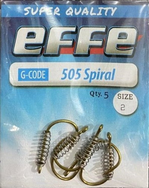 EF.FE 505-SPİRAL İĞNE,5 Lİ PAKET YAYLI İĞNE BRONZ NO 2