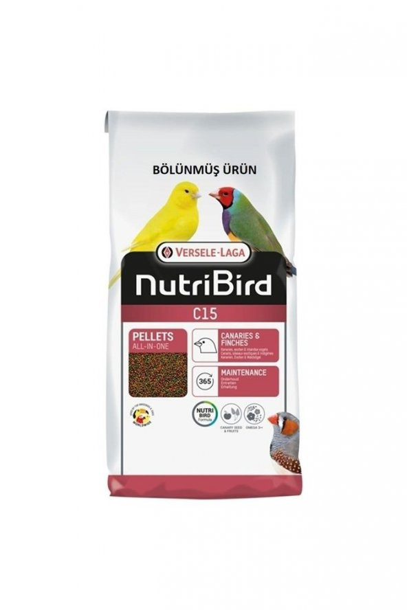 Nutribird C15 Kanarya Finch Pelet Yem 1kg Deneme Paketi